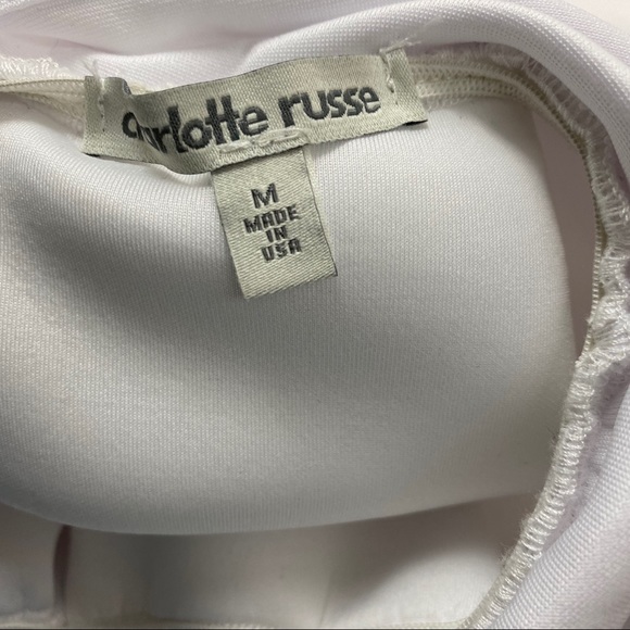 NWT Charlotte Russe  White Slip Dress Medium - Picture 9 of 12